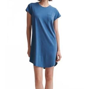 NEW SKIN carissa sleepshirt in denim blue